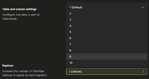 ClickPipes 레플리카 - ClickPipes 레플리카는 몇 개가 필요합니까?