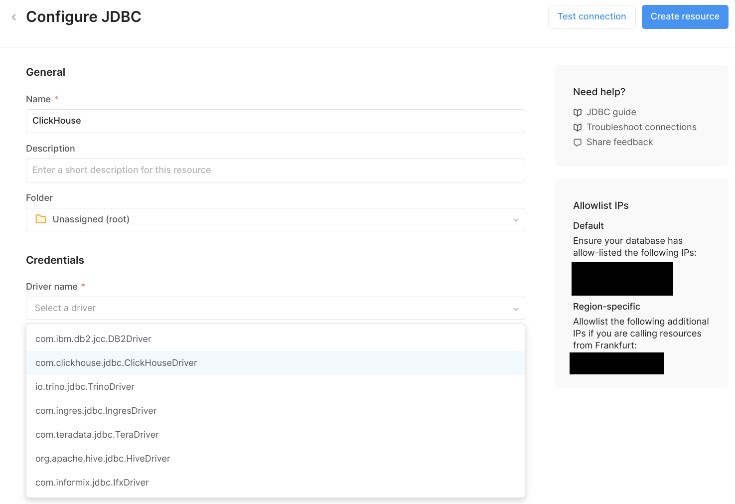 올바른 드라이버 선택